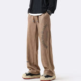 Goth Letter Printed Y2K Men's Pants 2024 Drawstring Sweatpants American Vintage