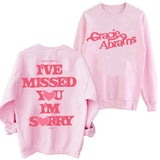 Gracie Abrams Hoodie I Miss You I'm Sorry Fan Made Merch