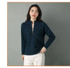 Womens Zip Up Cardigan Mock Neck Chunky Knit Sweater Coat
