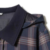 Winter Plaid Hooded Jacket Retro Long Sleeve Jacket Coat Outerwear
