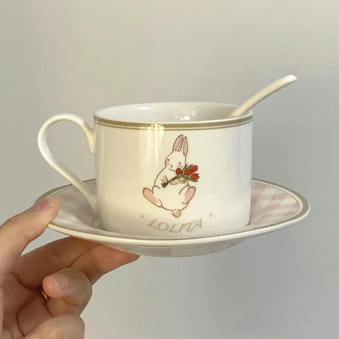 Little Rabbit Mug Set Cartoon Ceramic