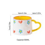 Mug Creative Hand-Painted Love Heart Coffee Cup