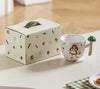 Novelty Vegetable Handle Mug Ceramic 230ml Coffee Cup Cartoon Print