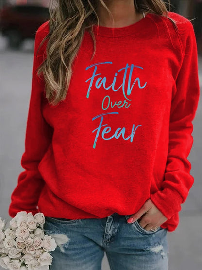 Women Sweatshirt Fleece Long Sleeve Pullovers