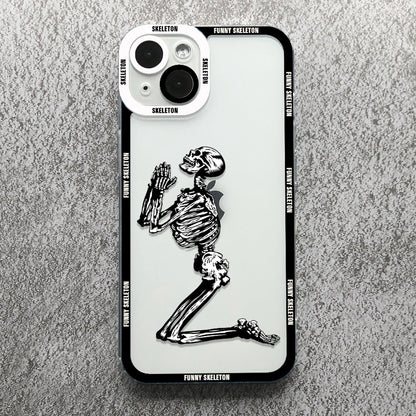 Skeleton Phone Case For iPhone  Transparent Cover