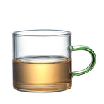 Transparente Glas-Wasser-Tasse, Tee-Milch-Kaffeetasse, Bier-Saft-Getränke-Tasse