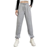 Gray Oversized Baggy Sweatpants Women Casual Joggers