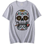 Retro Skull Rose Men’s T-Shirt Vintage Print