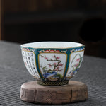 Mugs Household Afternoon Teacups Enamel Retro Ceramic Cup