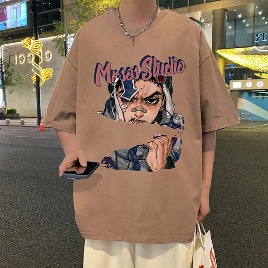 Men's Oversized Cotton Crew Neck Summer T-Shirt