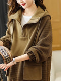 2024 Women Casual Hoodies Oversized Korean Fashion Patchwork High Street Style