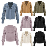 Cozy & Casual Jacketed Patchwork Hoodie for Women