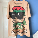 Men's Oversized Cartoon Graphic T-Shirt