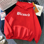 Blessed Printed Hoodies Clothing Pullover Sweatshirt