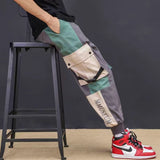 Joggers Cargo Pants for Men Casual Hip Hop Color Sweatpants Streetwear