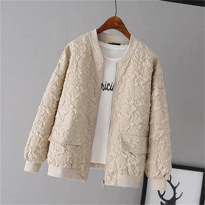 Jacke Oberbekleidung weibliche Strickjacke Reißverschluss Mode lässig