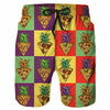 Colorful Graffiti Swim Trunks Men 80s 90s Street Style Pants
