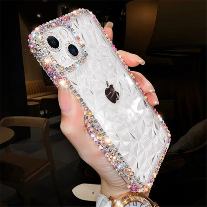 Glitzer Bling Diamant Transparente Handyhülle für iPhone Klares Silikon