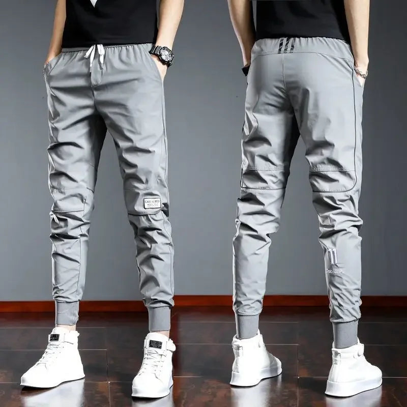 Men's Quick Dry Skinny Trousers Stylish Summer Fashion Pants