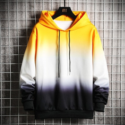 New Mens Casual Hoodies High Street Harajuku Hooded Sweatshirts Fashion - xinnzy