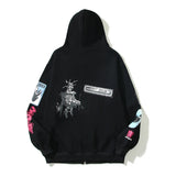 Graffiti Pure Zip Up Jackets Men's Fleece Sweashirts