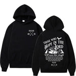 Christian Jesus Print Sweatshirts Autumn/Winter Fleece Warm Hoodie Y2K