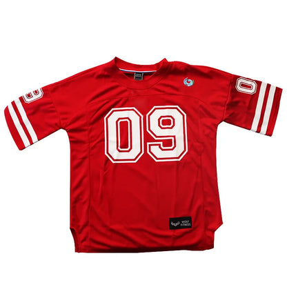 Men's Vintage Mesh Basketball Tee Quick-Dry Oversized Gym Shirt