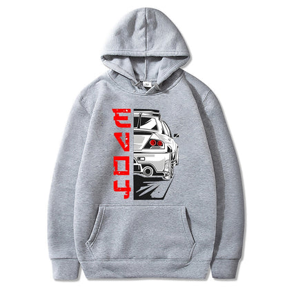 Men Hoodie Harajuku Cartoon Anime Kawaii Car Casual