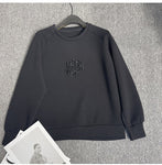Streetwear Casual Korean Fashion Black White Sweatshirts