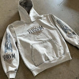 Y2K Hip Hop Letter Pattern Pullover Street Loose Sweatshirt Harajuku Gothic Hoodie Coat