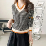 Autumn Winter Sweater Pullovers Knitting Top Women