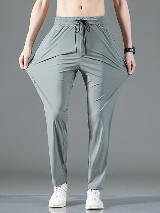 Summer Men's Sweatpants with Zip Pockets