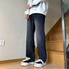 Mens Korean Streetwear Wide Leg Jeans Loose Denim Pants