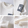 Mens Color Block Sweater Fuzzy Knit Pullover Couples Matching Winter