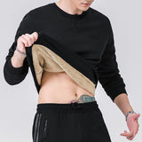 Men Winter Sweatshirts  Warm Sportswear Zipper Long Sleeve Sweat Shirts Male Black Vintage - xinnzy