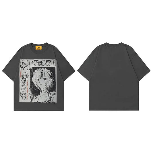 Anime Cartoon Graphic T-Shirt Men Oversized