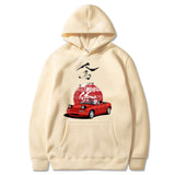 Herren Hoodie Jdm Drift Red Car Fashion Tops Harajuku