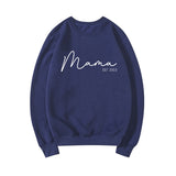 Schickes, personalisiertes Mama-Sweatshirt mit stilvollem Komfort für den Muttertag und frischgebackene Mütter