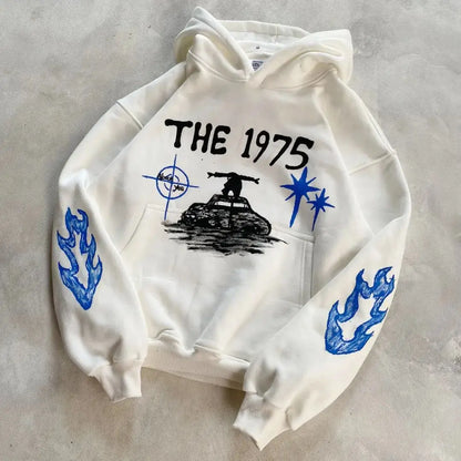 The 1975 Band Merch Graphic Men Hoodie Casual
