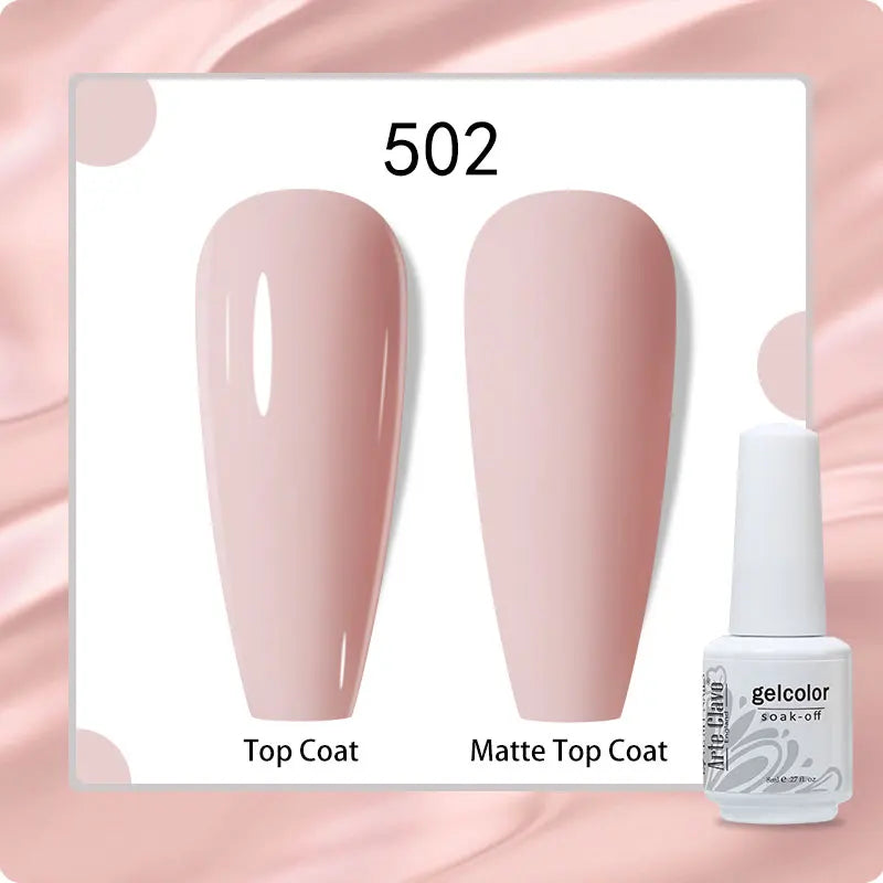8ml Pure Color Gel Nail Polish Nail Art Manicure Semi Permanent