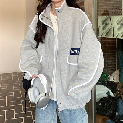 Women Hoodies Streetwear Casual Oversized Zipper