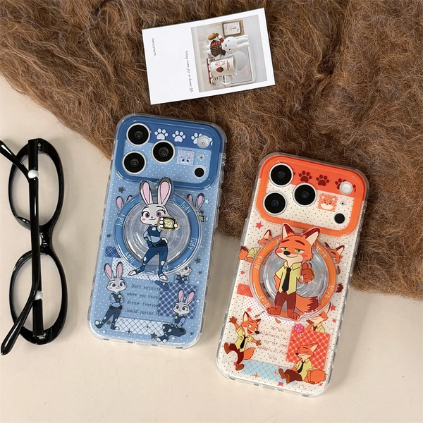 Polka Dot Funny Cartoon Magnetic Phone Case for iPhone 17 Pro