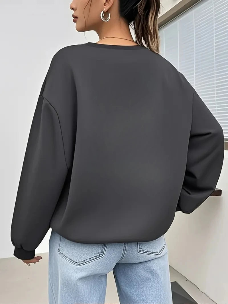 Women's Oversized Fleece Hoodie - Cotton Pullover Sweatshirt