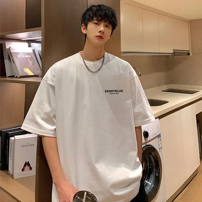 Summer Tee Shirts For Men Big Size Male Print Clothes