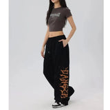 Y2K Streetwear: Chic Black Pants for Women