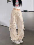 Chic Kpop Harajuku Cargo Pants Y2K Vintage Streetwear Elegance