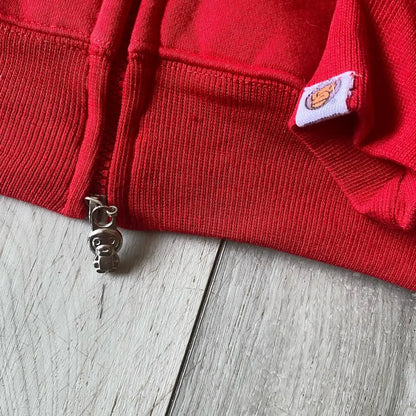 Y2k Zipper Hoodie Hip Hop Oversized Cartoon Print Hoodie