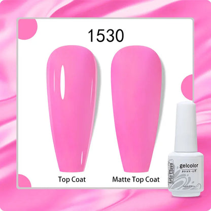 8ml Pure Color Gel Nail Polish Nail Art Manicure Semi Permanent