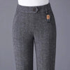 Womens Fleece Lined Pants Plus Size Elastic Waist Winter Casual