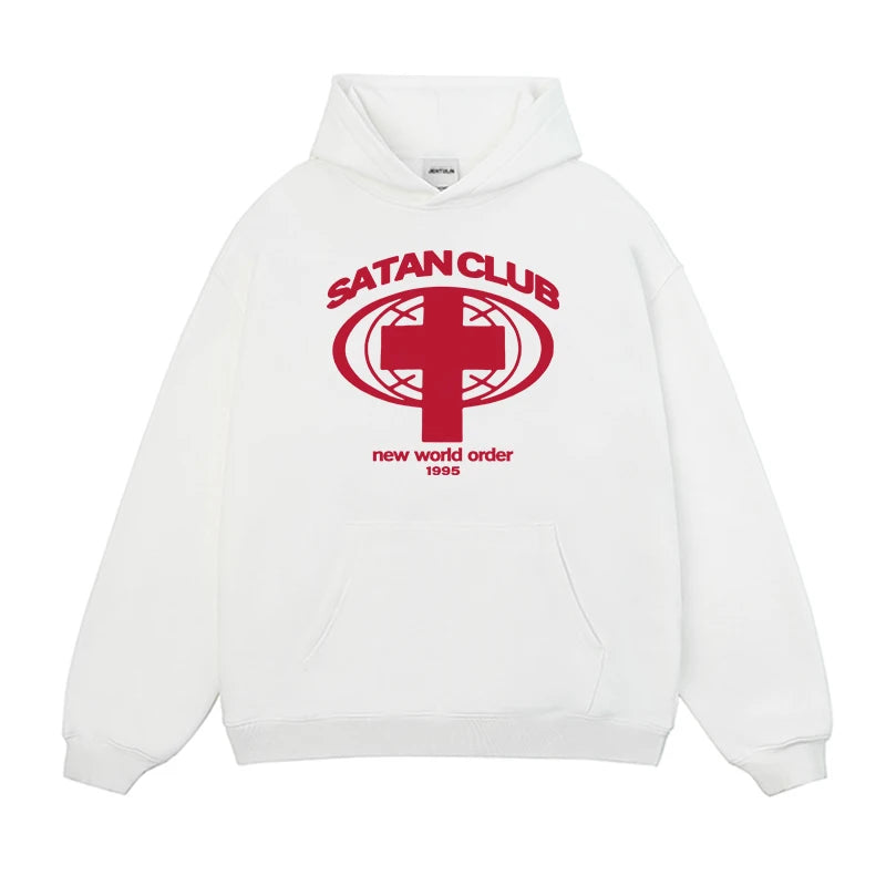 Harajuku Streetwear Men's Satan Aesthetic Tops Goth Y2k